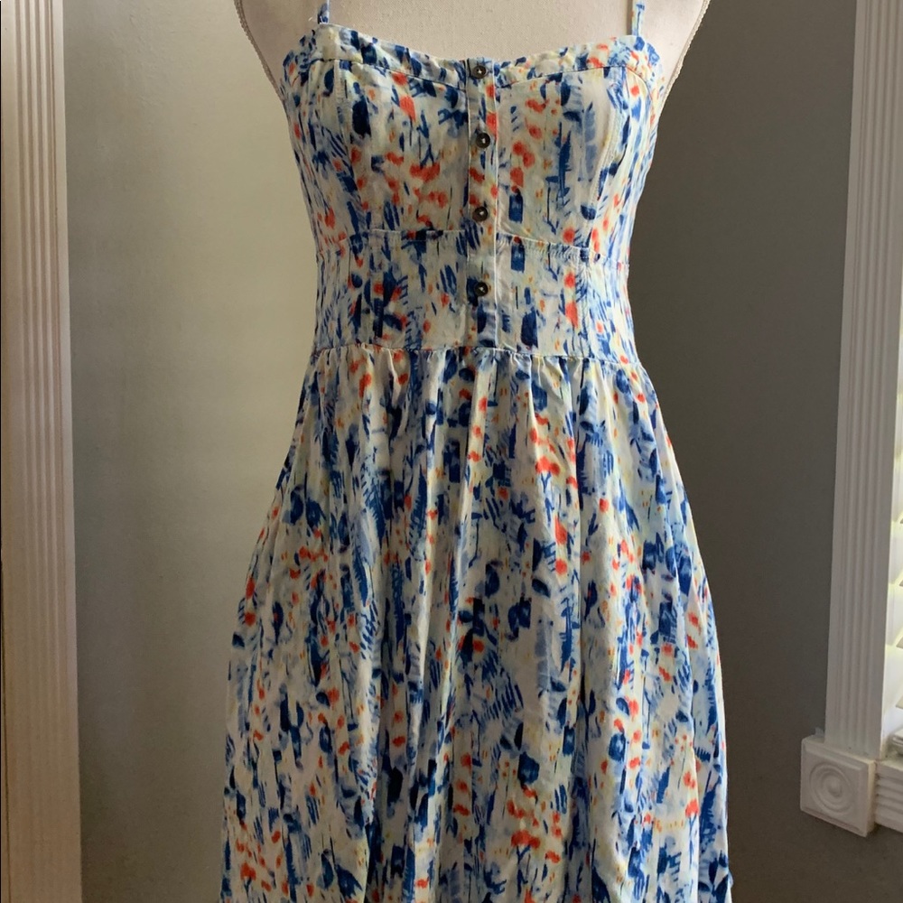 Express Spaghetti Strap Multicolor Dress